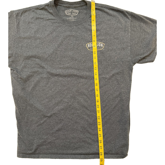 Ron Jon TShirt Mens XL Charcoal  Surf Shop Graphic Woody Wagon Surf Y2K Fader - Picture 6 of 7